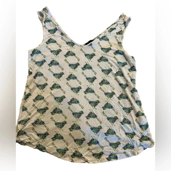 Cupio Tops - Women’s Cupio Bird Tank Top Size Large
